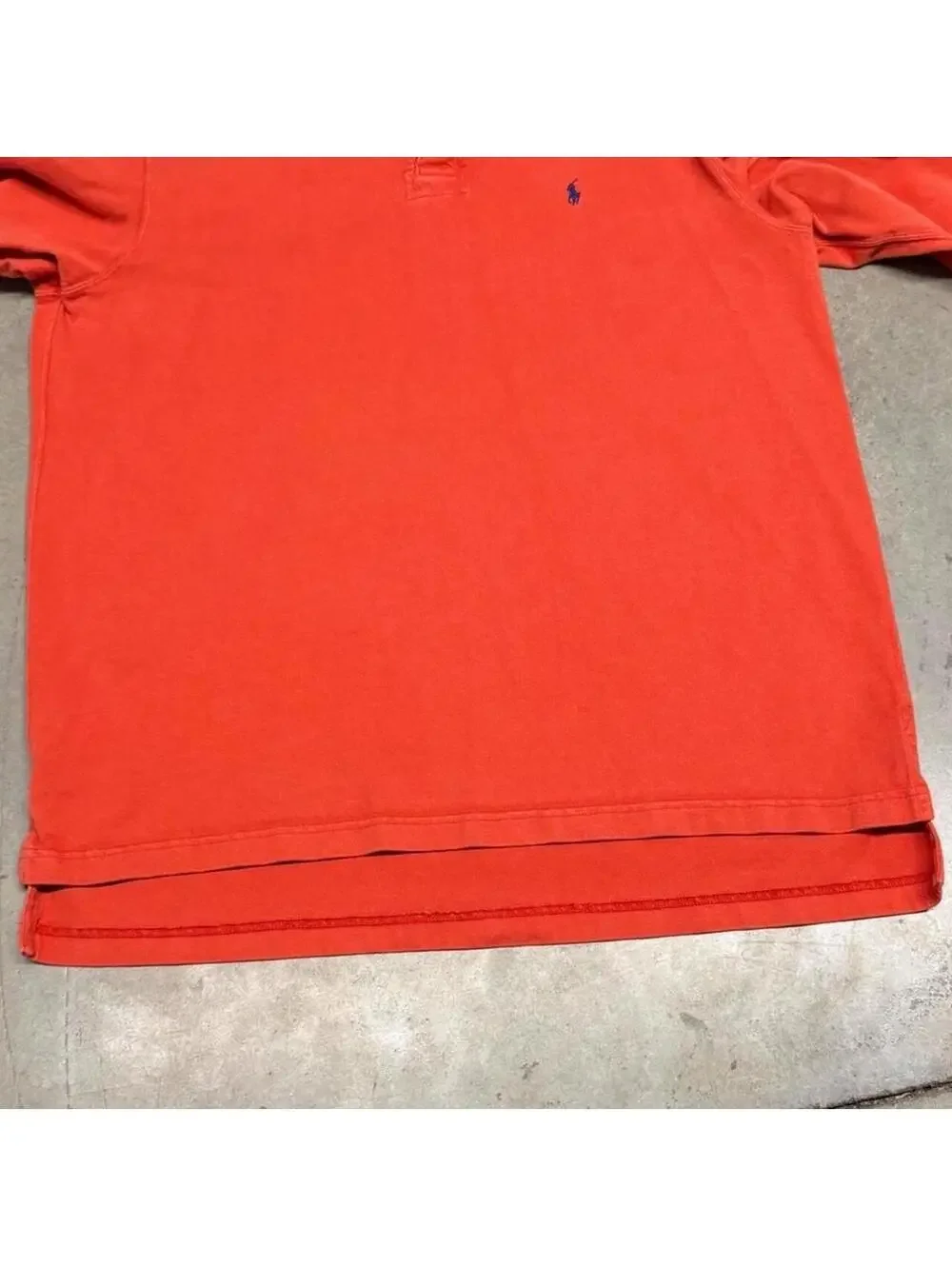 Polo Ralph Lauren Rugby Shirt Long Sleeve Padded Shoulders/Elbows Mens Large